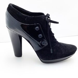 {Calvin Klein Collection} Patent Leather Ankle Bootie